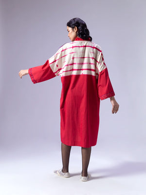 Stria Red Kaftan