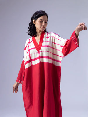 Stria Red Kaftan