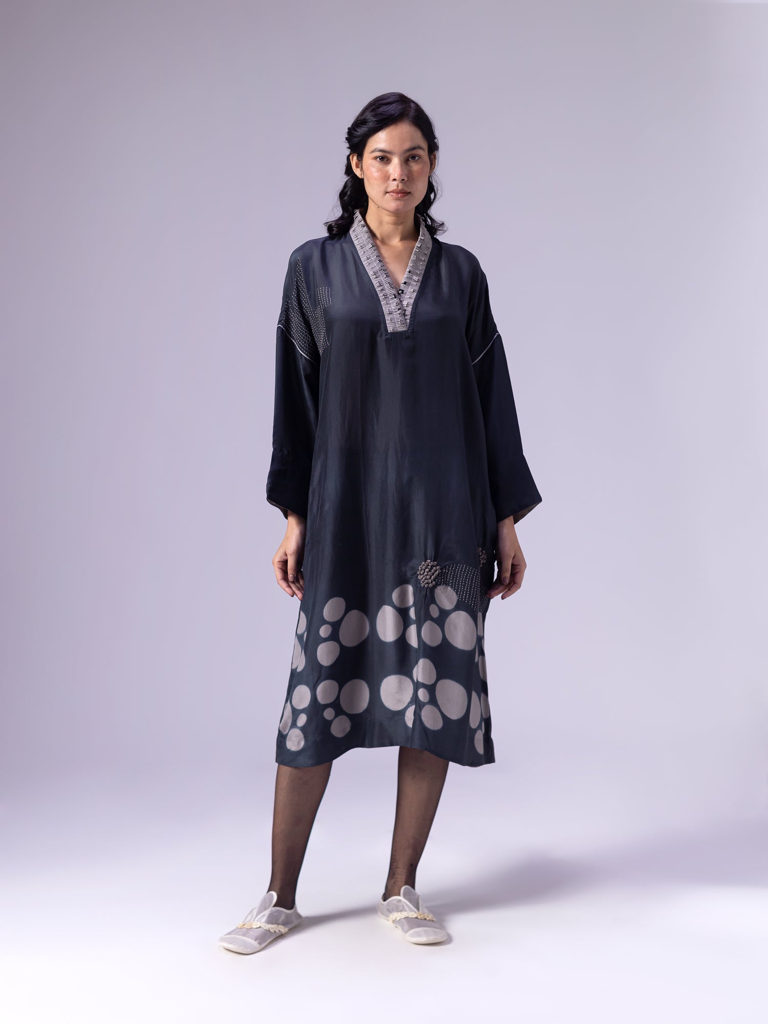 Suzani Black Kaftan