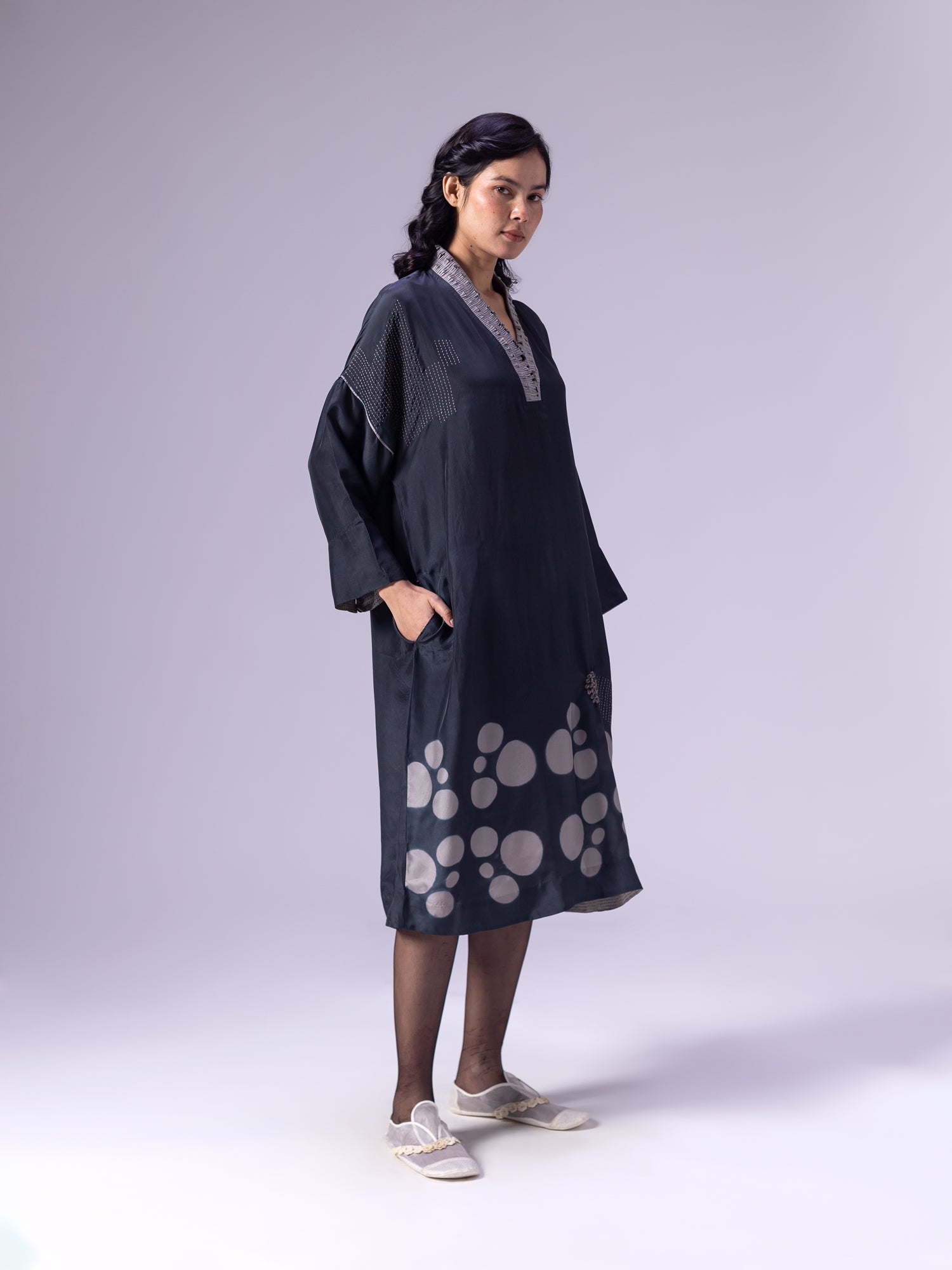 Suzani Black Kaftan