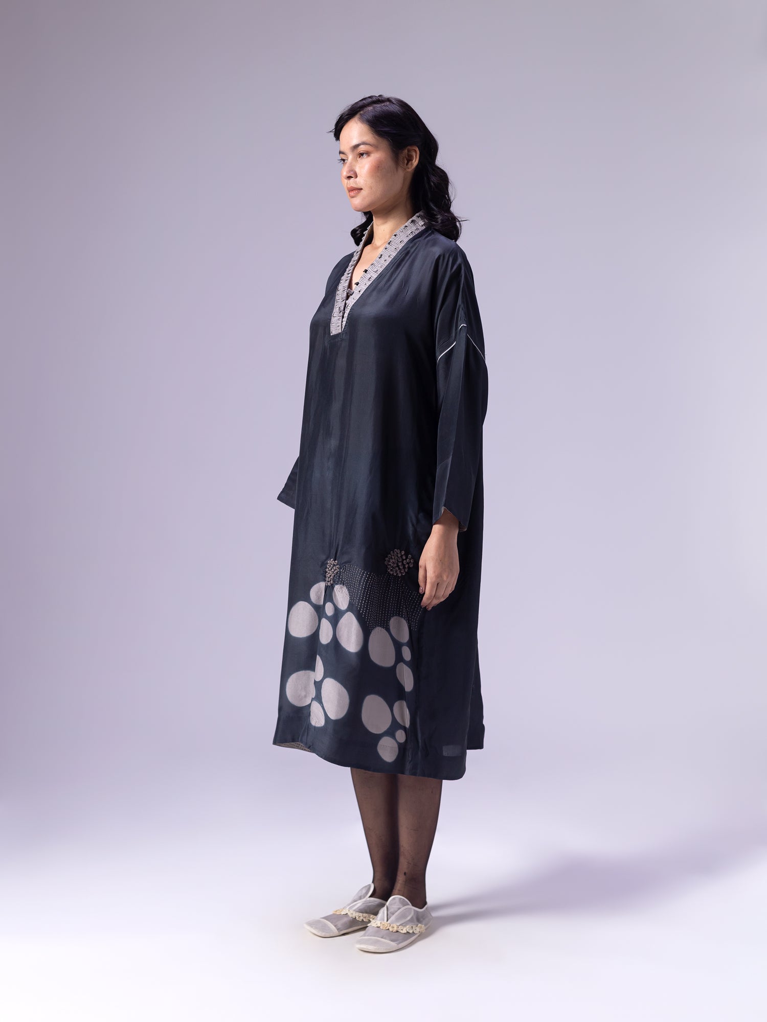Suzani Black Kaftan