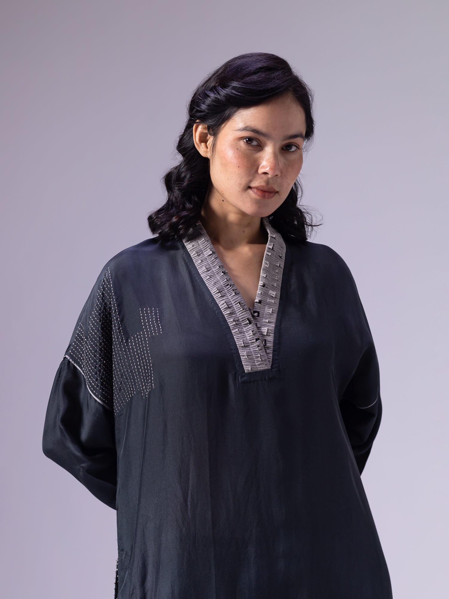 Suzani Black Kaftan