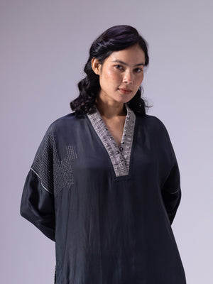 Suzani Black Kaftan