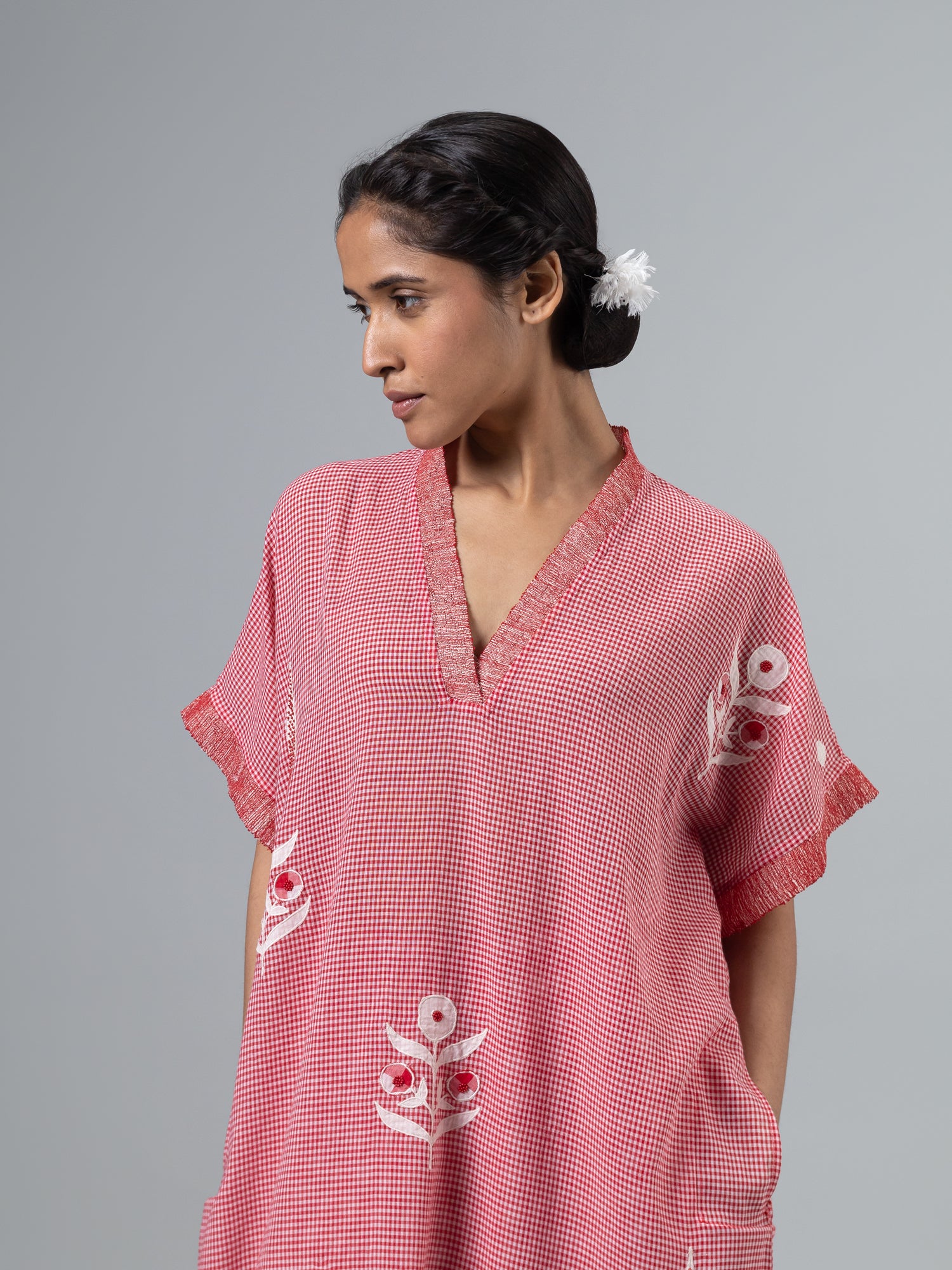 Jini Red Kaftan