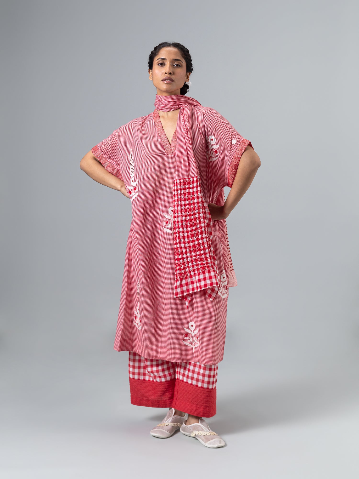 Jini Red Kaftan