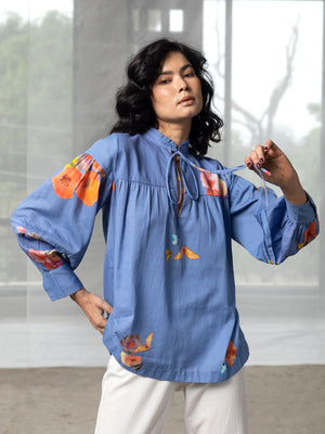 Umi  Blue Top