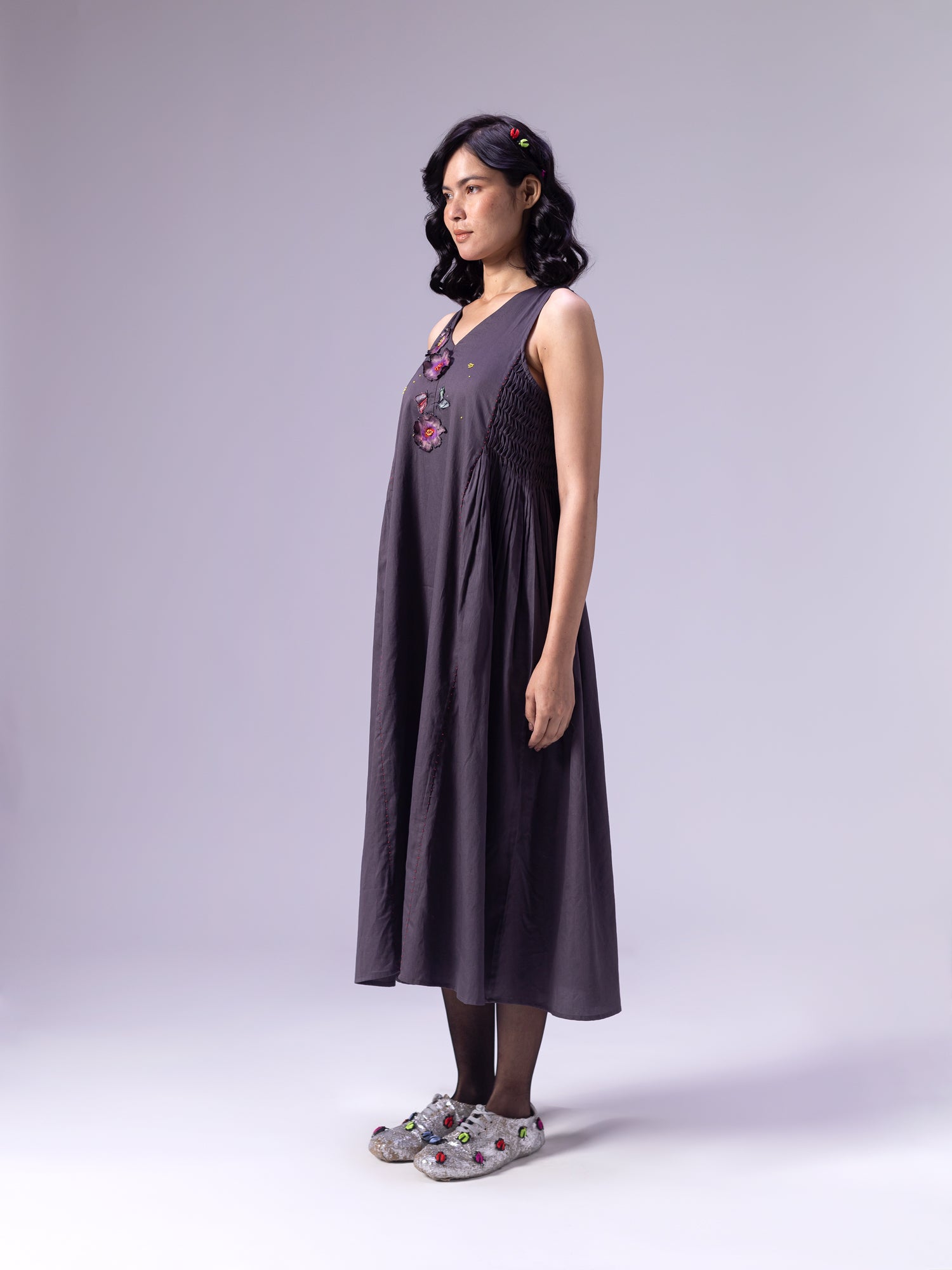 Hoshi Charcoal Dress