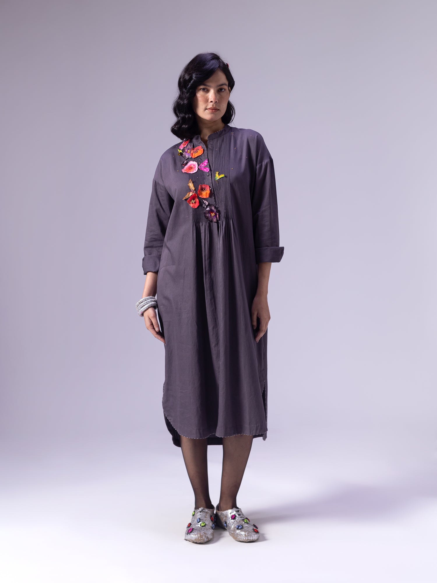 Fuyu Charcoal Dress