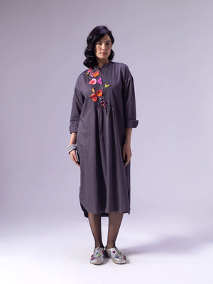 Fuyu Charcoal Dress