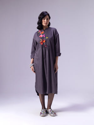 Fuyu Charcoal Dress