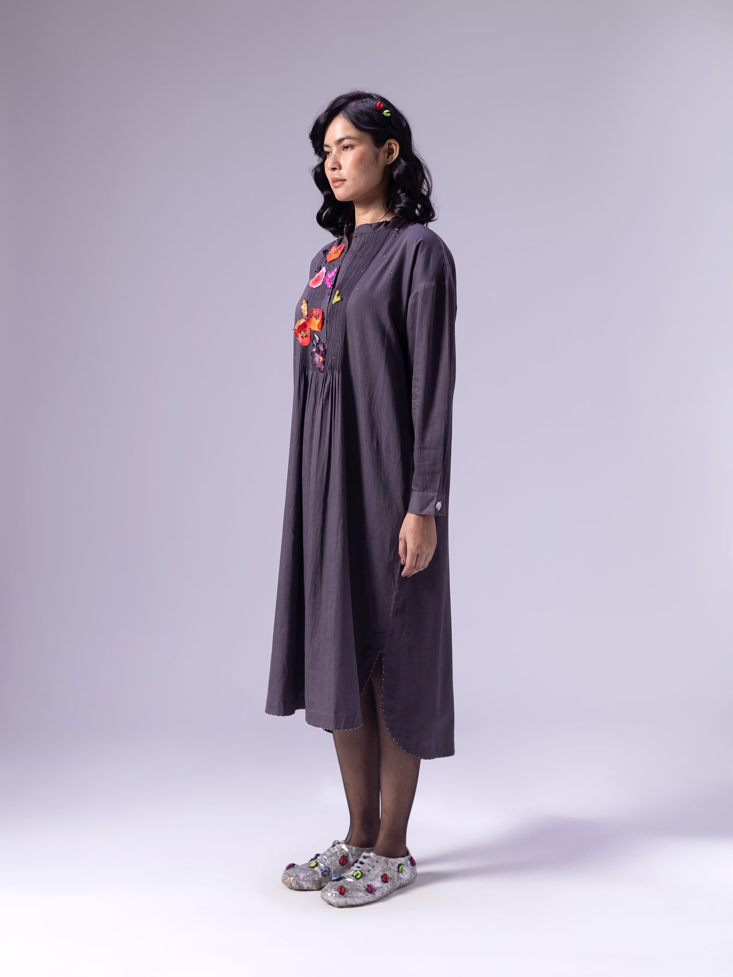 Fuyu Charcoal Dress