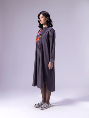 Fuyu Charcoal Dress