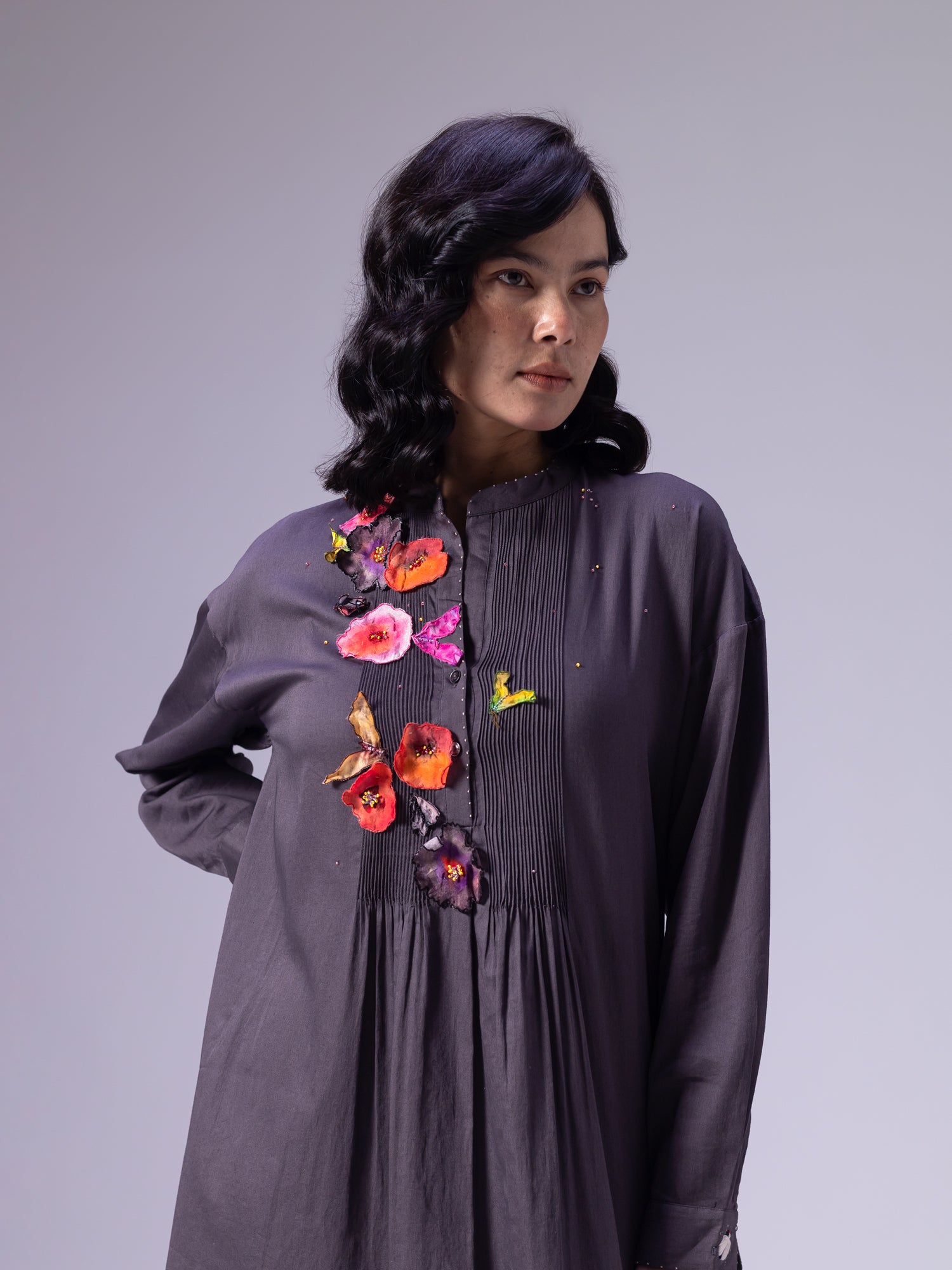 Fuyu Charcoal Dress
