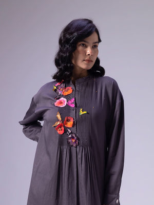 Fuyu Charcoal Dress