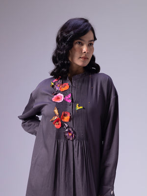 Fuyu Charcoal Dress