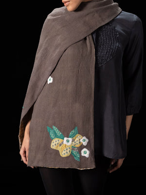 Citrus Charcoal Scarf