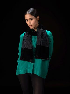 Cubic Black Scarf