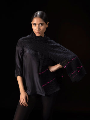 Marina Black Scarf