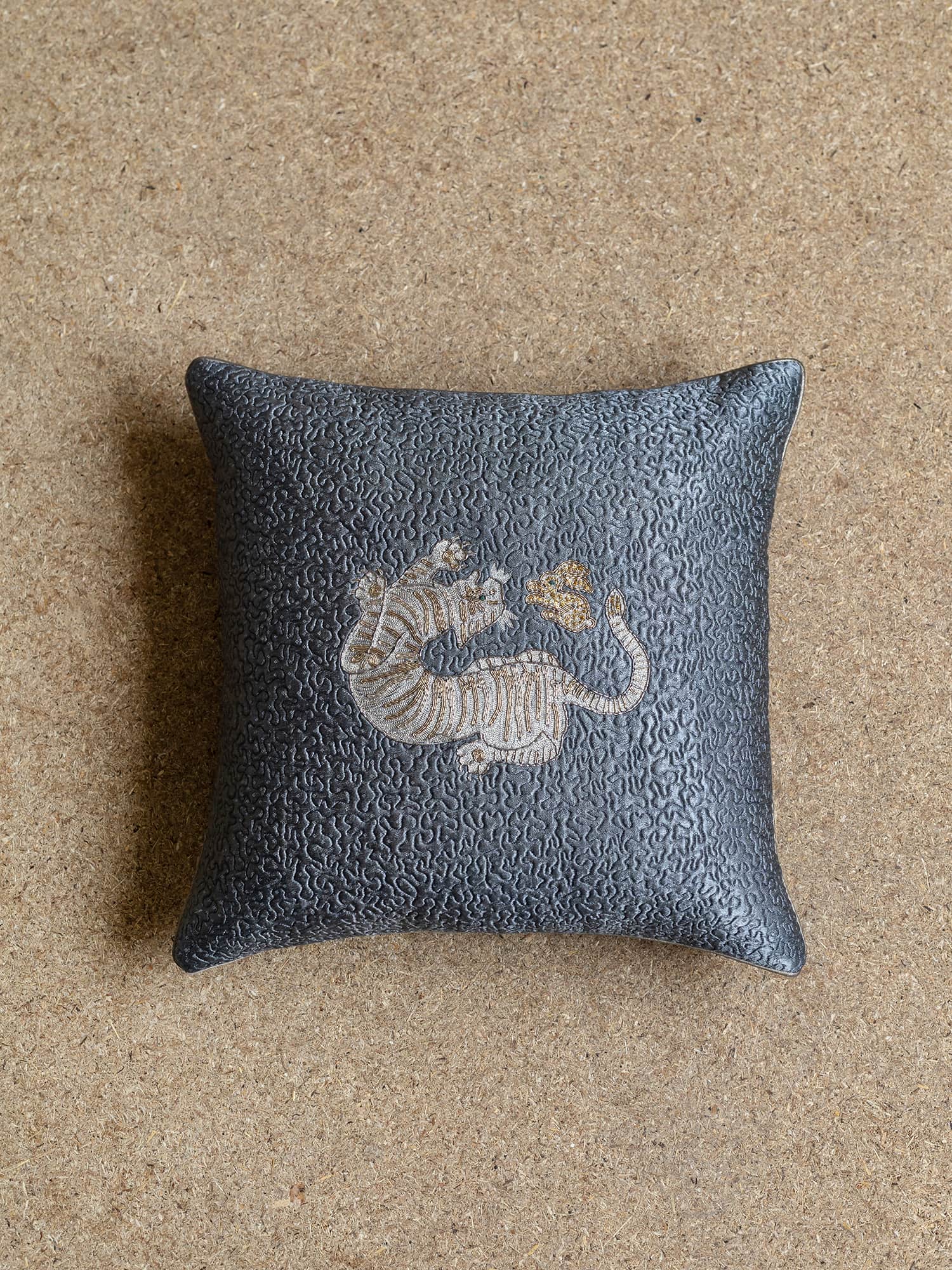 Fo And Ti Grey Cushion Cover