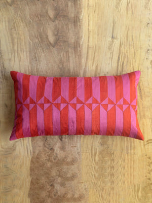 Chives Red Cushion Cover
