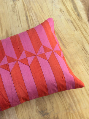 Chives Red Cushion Cover