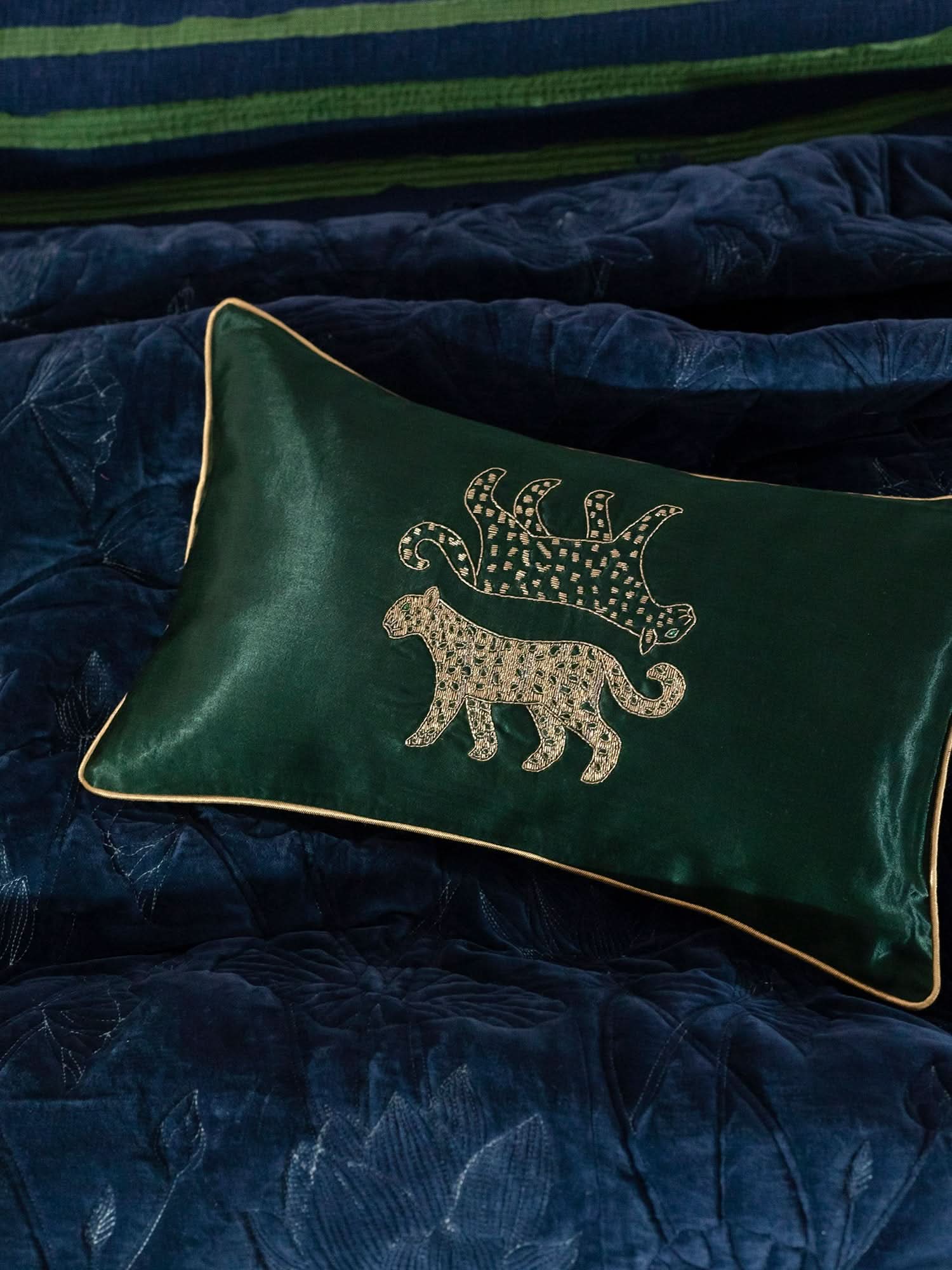 Vervain Forest Green Cushion Cover