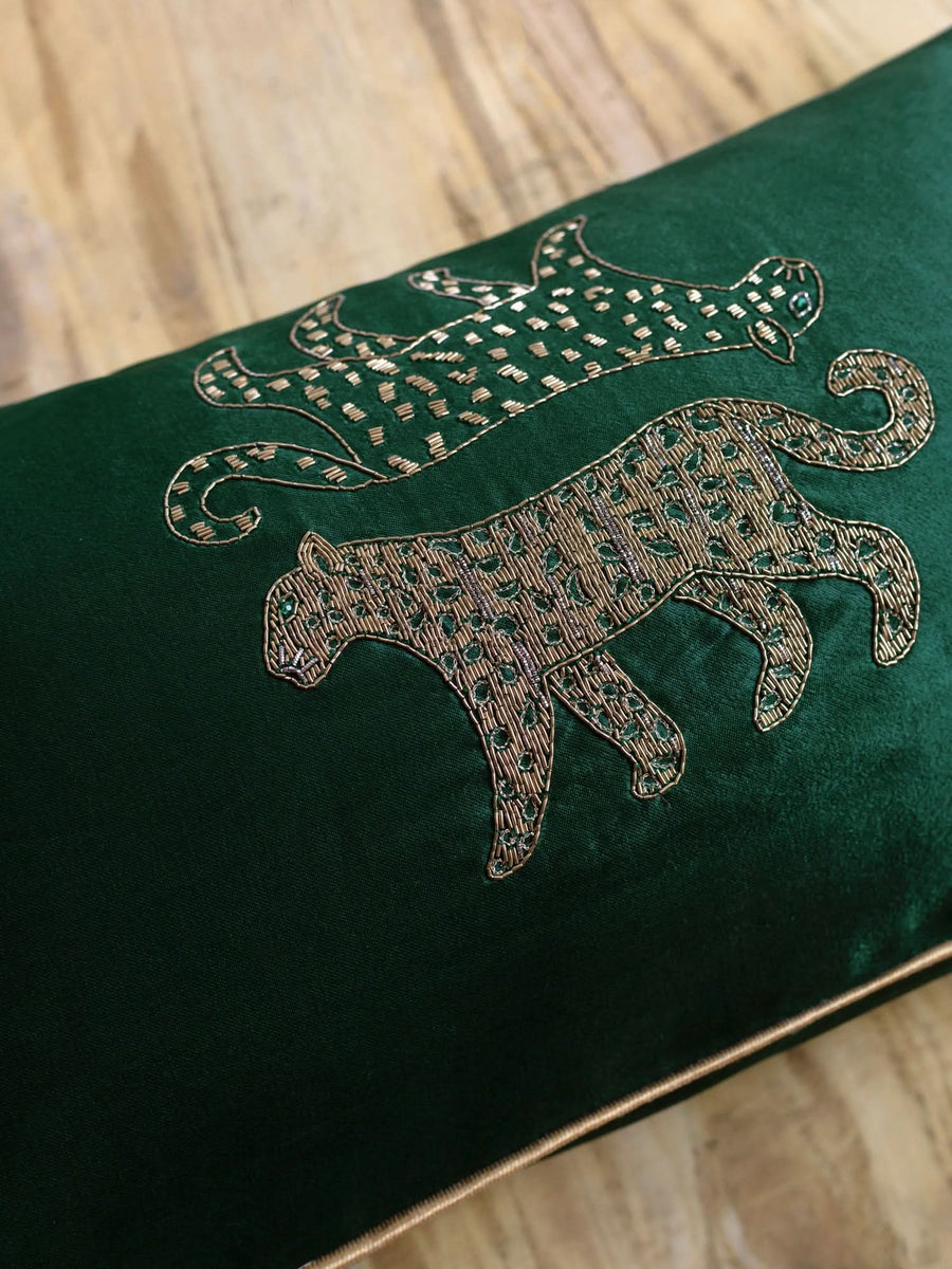 Vervain Forest Green Cushion Cover