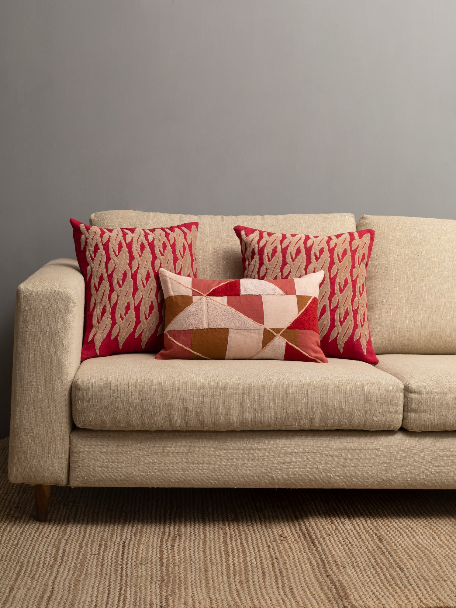 TribalBeatscape  Bundled Cushion (Set of 3)