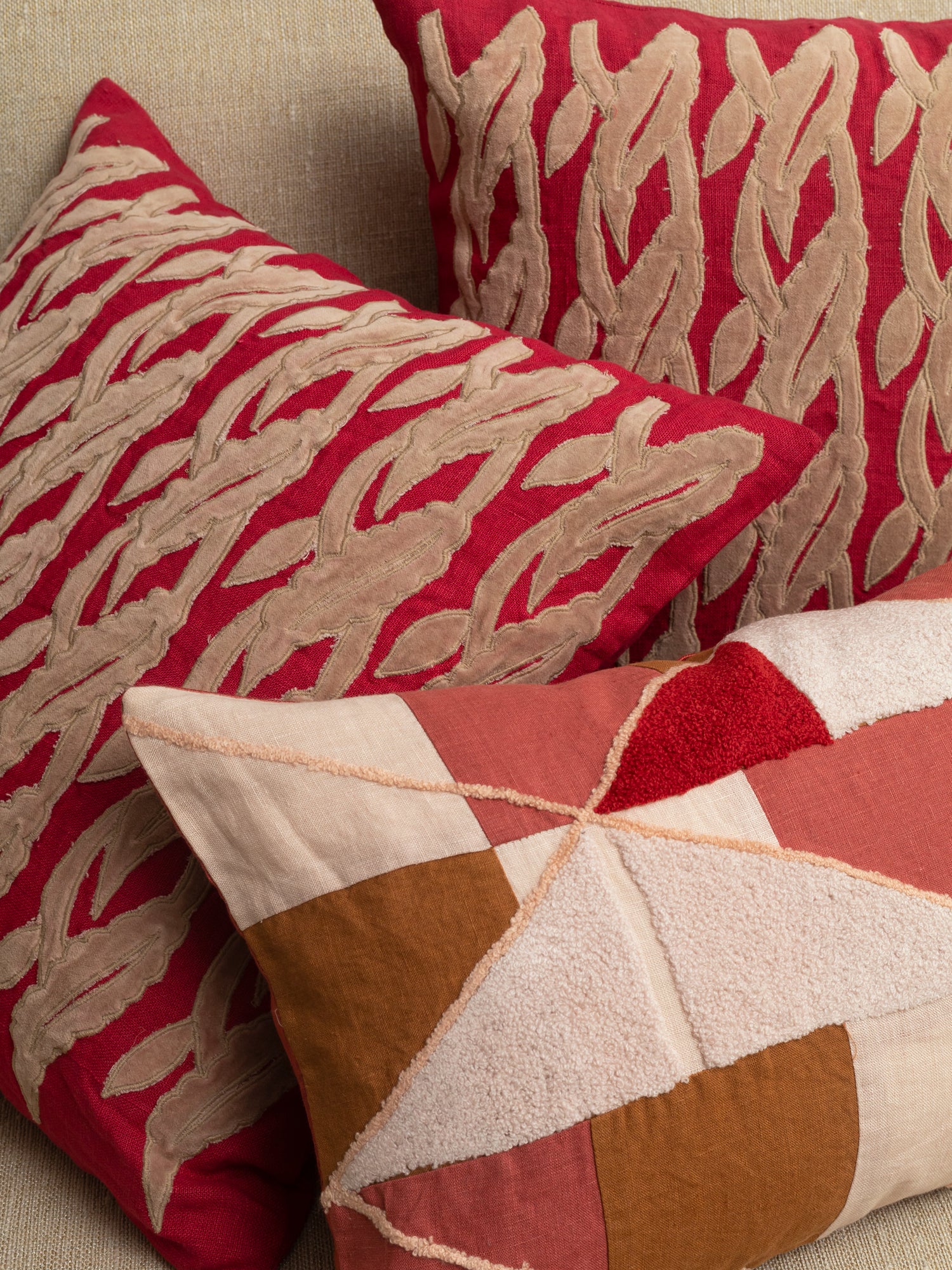 TribalBeatscape  Bundled Cushion (Set of 3)