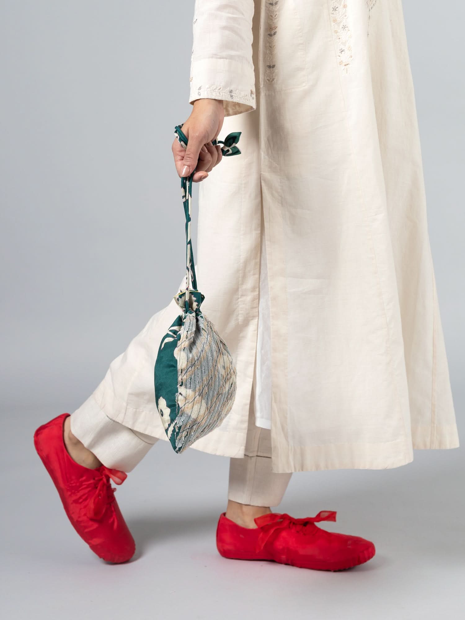 Sarubia Green Potli bag