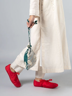 Sarubia Green Potli bag
