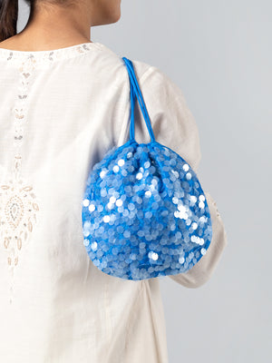 Wintā Berī Blue Potli bag
