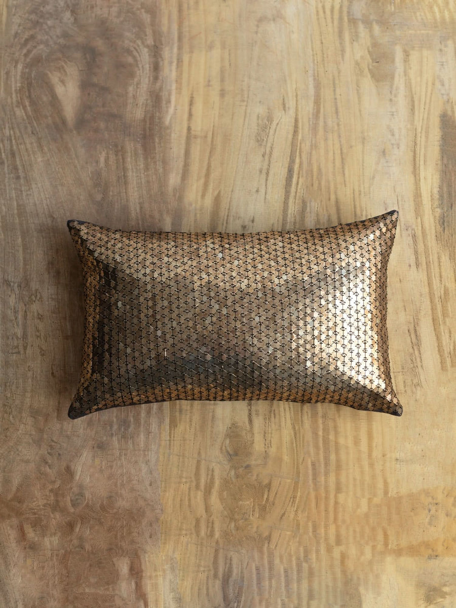 Lucent Charcoal/Gold Cushion Cover