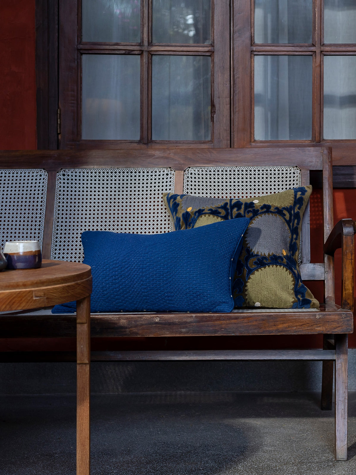 Parsley Blue Cushion Cover