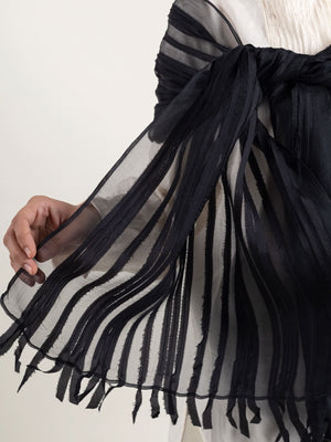 Nora Black Scarf