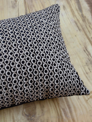 Nitido Black & Mud Cushion Cover