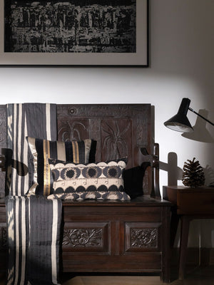 Yulduz Grey Cushion Cover