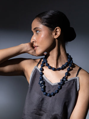 Tejal  Navy Blue Necklace