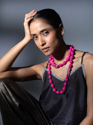 Tejal  Hot Pink Necklace