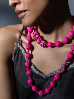 Tejal  Hot Pink Necklace