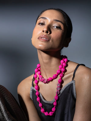 Tejal  Hot Pink Necklace