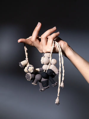 Adira Beige Black Necklace