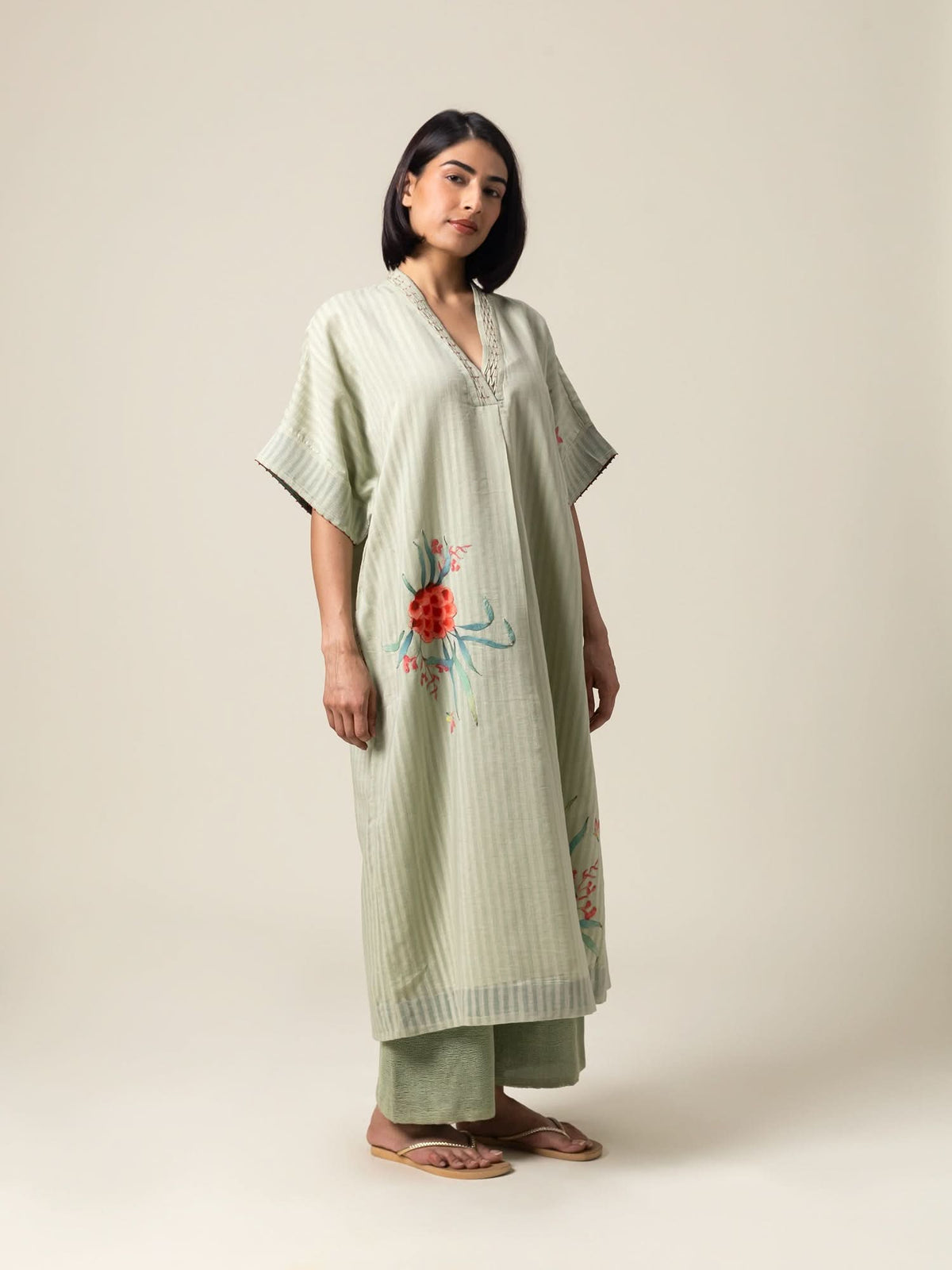 Verdura Sea Green  Kaftan