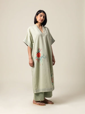 Verdura Sea Green  Kaftan