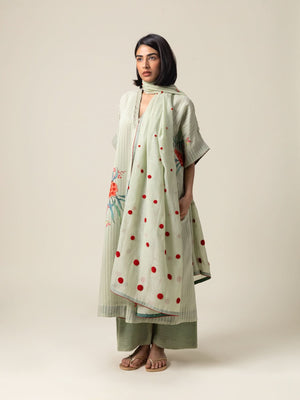 Verdura Sea Green  Kaftan