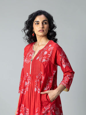Lena Red Kurta