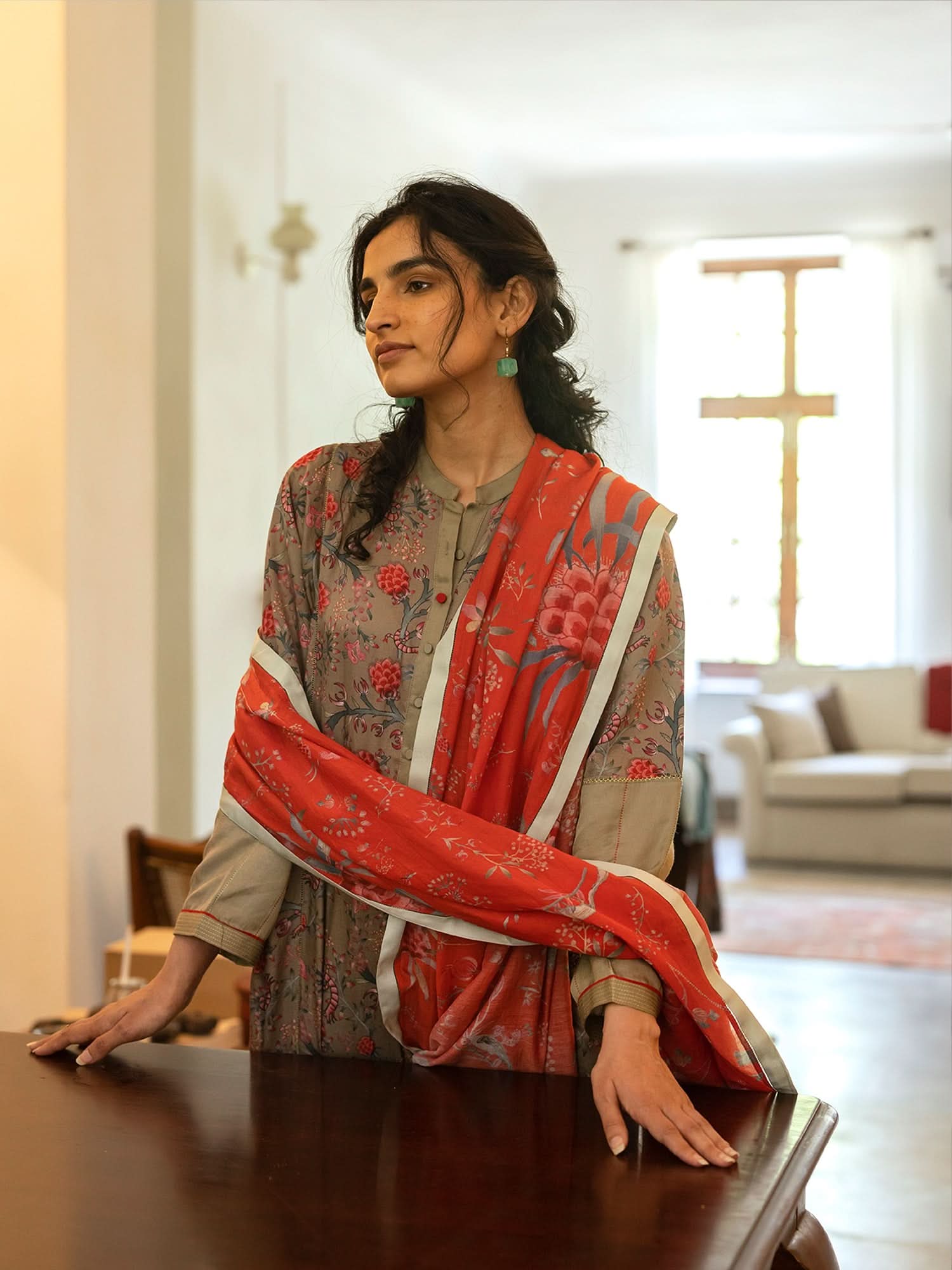 Vera Coral Dupatta