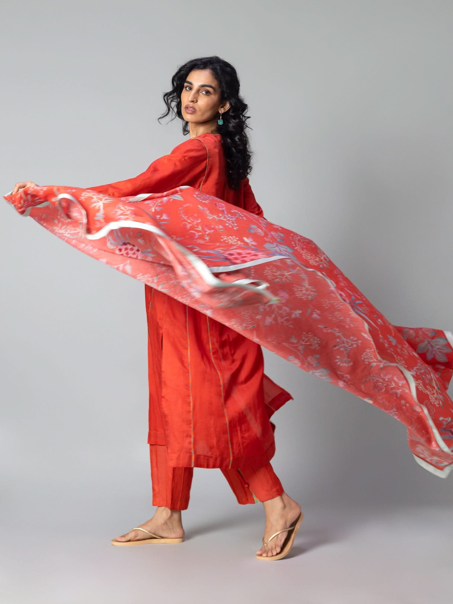 Vera Coral Dupatta