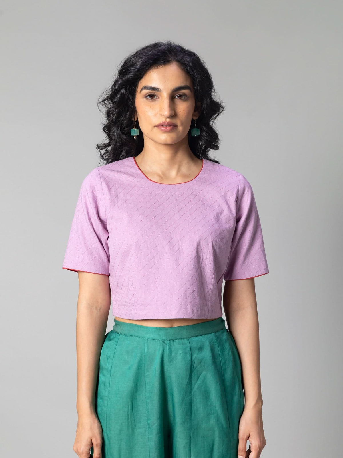 Mira Lavender Blouse