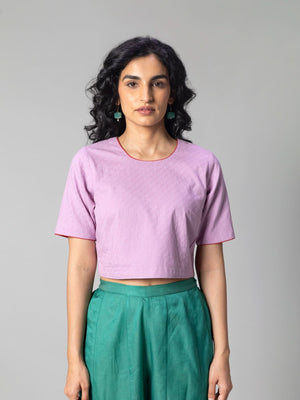 Mira Lavender Blouse